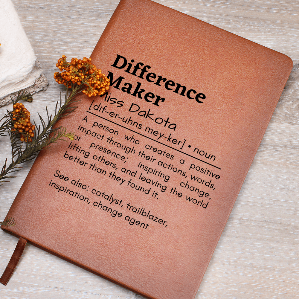 Difference Maker Leather Journal