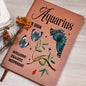 Almost Sold Out - Aquarius Zodiac Leather Journal