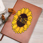 Almost Sold Out - Faith Sunflower Leather Journal