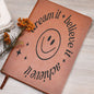 Almost Sold Out - Dream Believe Achieve Smiley Leather Journal