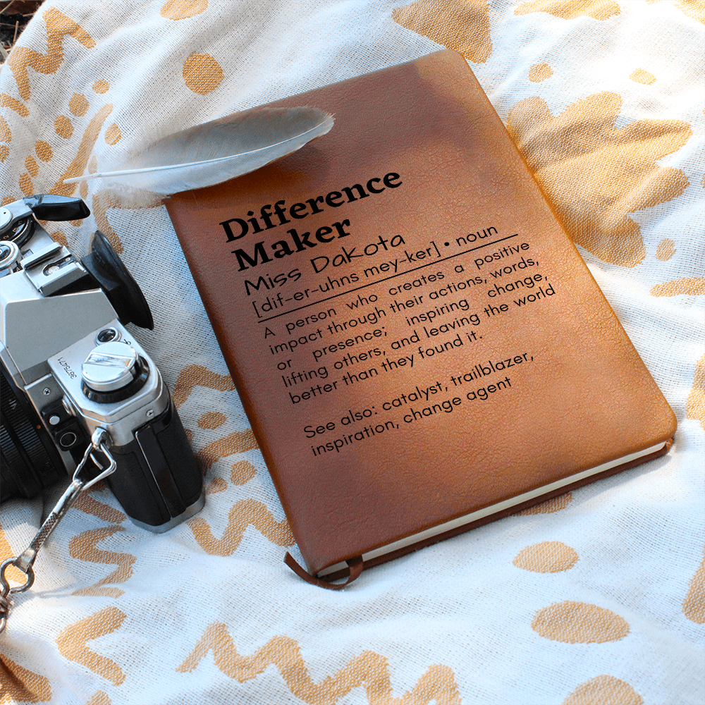 Difference Maker Leather Journal