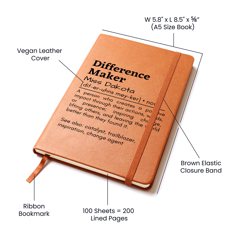 Difference Maker Leather Journal