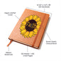 Almost Sold Out - Faith Sunflower Leather Journal