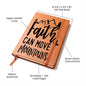 Almost Sold Out - Faith Can Move Mountains Leather Journal