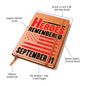 Almost Sold Out - 9-11 Heroes Remembered- Leather Journal