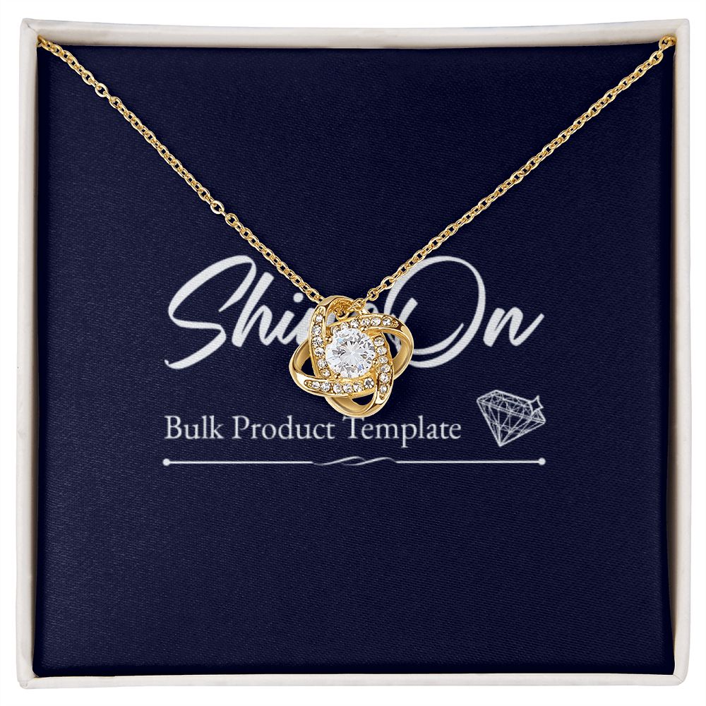 Love Knot Necklace - Silver and Gold