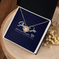 Gold Love Knot Necklace