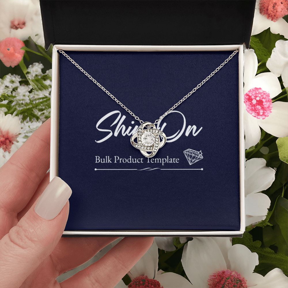 Love Knot Necklace - Silver and Gold