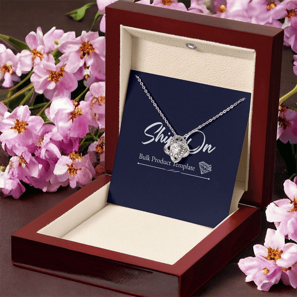 Love Knot Necklace - Silver and Gold