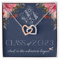 Almost Sold Out - Class of 2023 - Interlocking Hearts Necklace