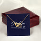 GOLD INTERLOCKING HEARTS