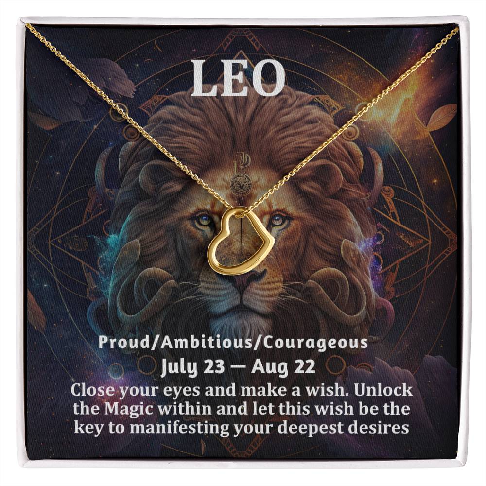Star Sign Gift - Delicate Heart Necklace