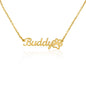 Almost Sold Out - Personalized Name with Dog Paw Necklace