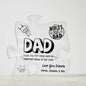 Dad Puzzle Piece - Printed Acrylic Puzzle Plaque