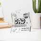 Dad Puzzle Piece - Printed Acrylic Puzzle Plaque