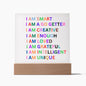 Almost Sold Out - Daily Affirmations - Acrylic Plaque with Stand