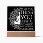 Almost Sold Out - Law of Attraction - Acrylic Plaque with Stand
