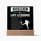Almost Sold Out - Soccer Life Lessons - Acrylic Plaque With Stand