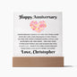 Almost Sold Out - Happy Anniversary To My Wife - Acrylic Plaque With Stand