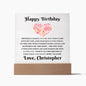 Almost Sold Out - Personalized Birthday Gift For Wife - Acrylic Plaque With Stand