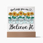 Almost Sold Out - God Says You Are - Acrylic Plaque With Stand
