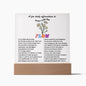 Almost Sold Out - Grow with the Flow Affirmations - Acrylic Plaque with Stand