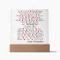 Almost Sold Out - 50 Reasons I Love My Life - Acrylic Plaque with Stand