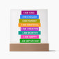 Almost Sold Out - Daily Affirmations - Acrylic Plaque with Stand