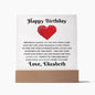 Almost Sold Out - Personalized Birthday Gift For Husband - Acrylic Plaque With Stand