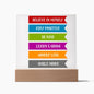 Almost Sold Out - Daily Affirmations - Acrylic Plaque with Stand