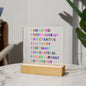 Almost Sold Out - Daily Affirmations - Acrylic Plaque with Stand
