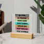 Almost Sold Out - Positive Affirmation To Be - Acrylic Plaque with Stand