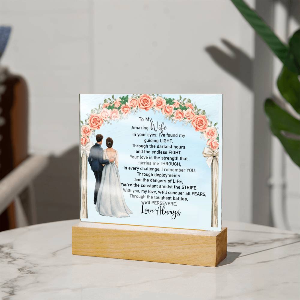 To My Amazing Wife Acrylic Plaque
