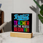 Almost Sold Out - Retired Teacher Gift - Acrylic Plaque with Stand