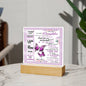 Almost Sold Out - To My Daughter From Mom- Acrylic Plaque With Stand