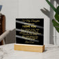 Almost Sold Out - To Daughter From Dad - Acrylic Plaque with Stand