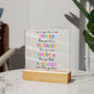 Almost Sold Out - Daily Affirmations - Acrylic Plaque with Stand