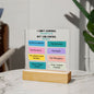 Almost Sold Out - Things I Can Control - Acrylic Plaque With Stand