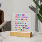Almost Sold Out - Daily Affirmations - Acrylic Plaque with Stand
