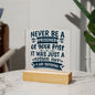 Almost Sold Out - Life Sentence - Acrylic Plaque With Stand