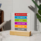 Almost Sold Out - Daily Affirmations - Acrylic Plaque with Stand