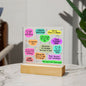 Almost Sold Out - Daily Affirmations - Acrylic Plaque With Stand