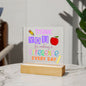 Almost Sold Out - Teacher Making A Difference - Acrylic Plaque with Stand