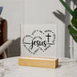 Almost Sold Out -Jesus Protector - Acrylic Plaque with Stand