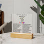 Almost Sold Out - Grow with the Flow Affirmations - Acrylic Plaque with Stand