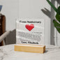 Almost Sold Out - Happy Anniversary To My Husband - Acrylic Plaque With Stand