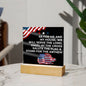 Almost Sold Out - Kneel At The Cross - Acrylic Plaque With Stand
