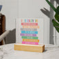 Almost Sold Out - Its OK Daily Affirmations - Acrylic Plaque with Stand
