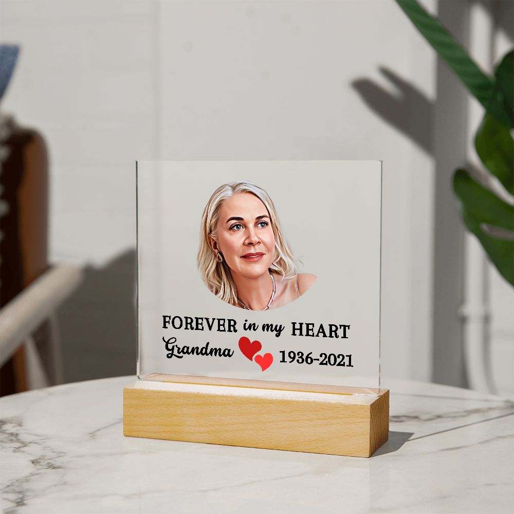 Almost Sold Out - Watercolor Memorial - Acrylic Plaque with Stand