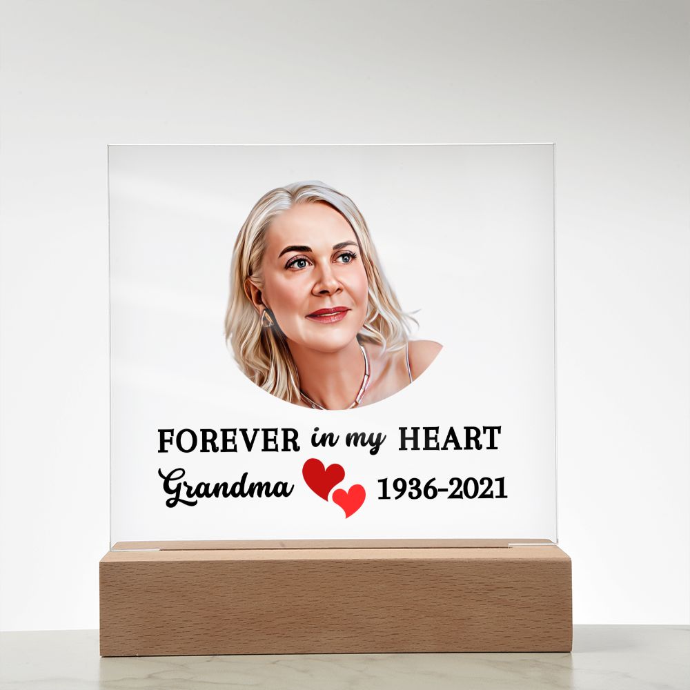 Almost Sold Out - Watercolor Memorial - Acrylic Plaque with Stand